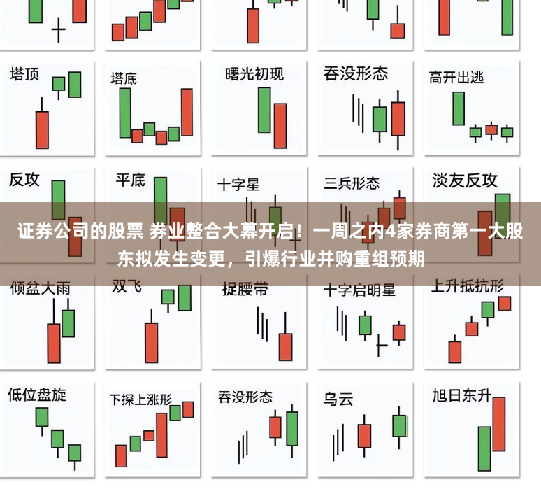 证券公司的股票 券业整合大幕开启！一周之内4家券商第一大股东拟发生变更，引爆行业并购重组预期